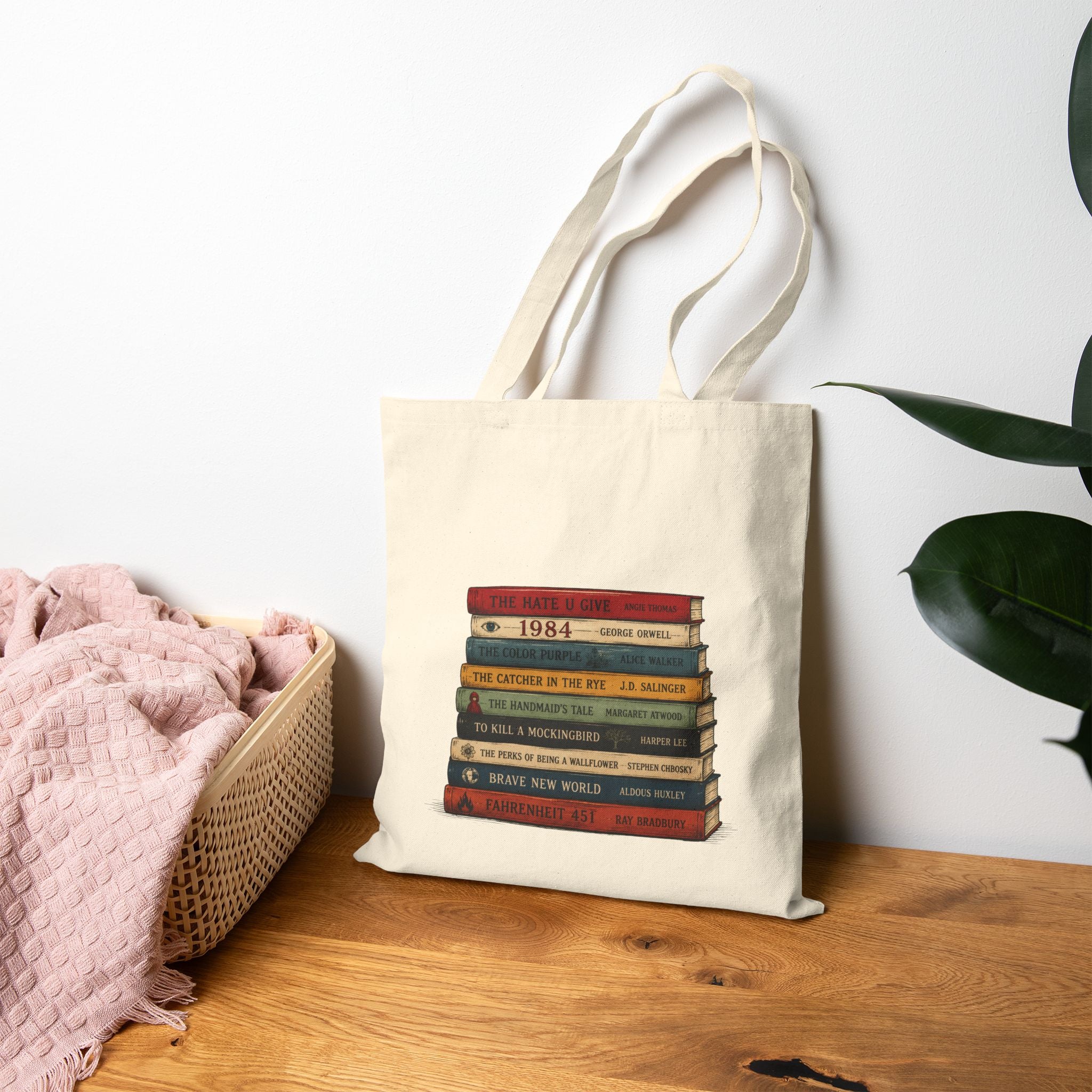 Banned Books Canvas Tote Bag – Say everything without saying a word